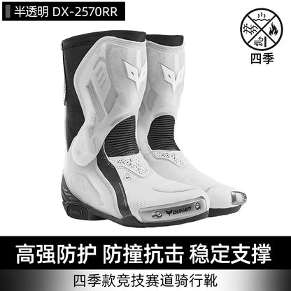 DUHAN New Motorcycle Boots Wear Resistant And Anti Fall Motorcycle Riding Boots Men Motocross Racing Boots