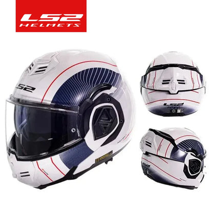 Hendersonshop LS2 FF906 Advant Flip Up Face Helmets ECE Motorcycle Modular