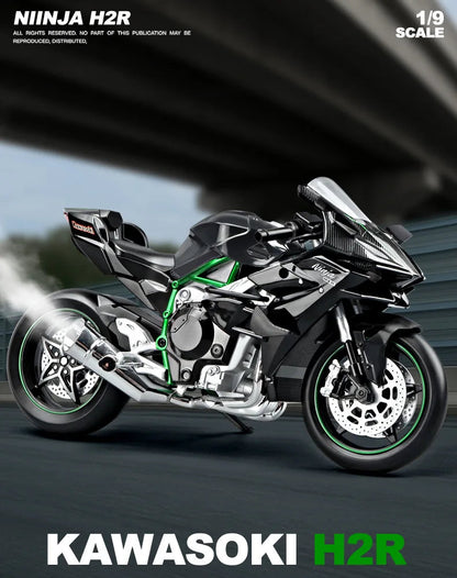 1:9 H2R Simulated spray motorcycle model toy Simulated alloy motorcycle model... | Henderson Shop
