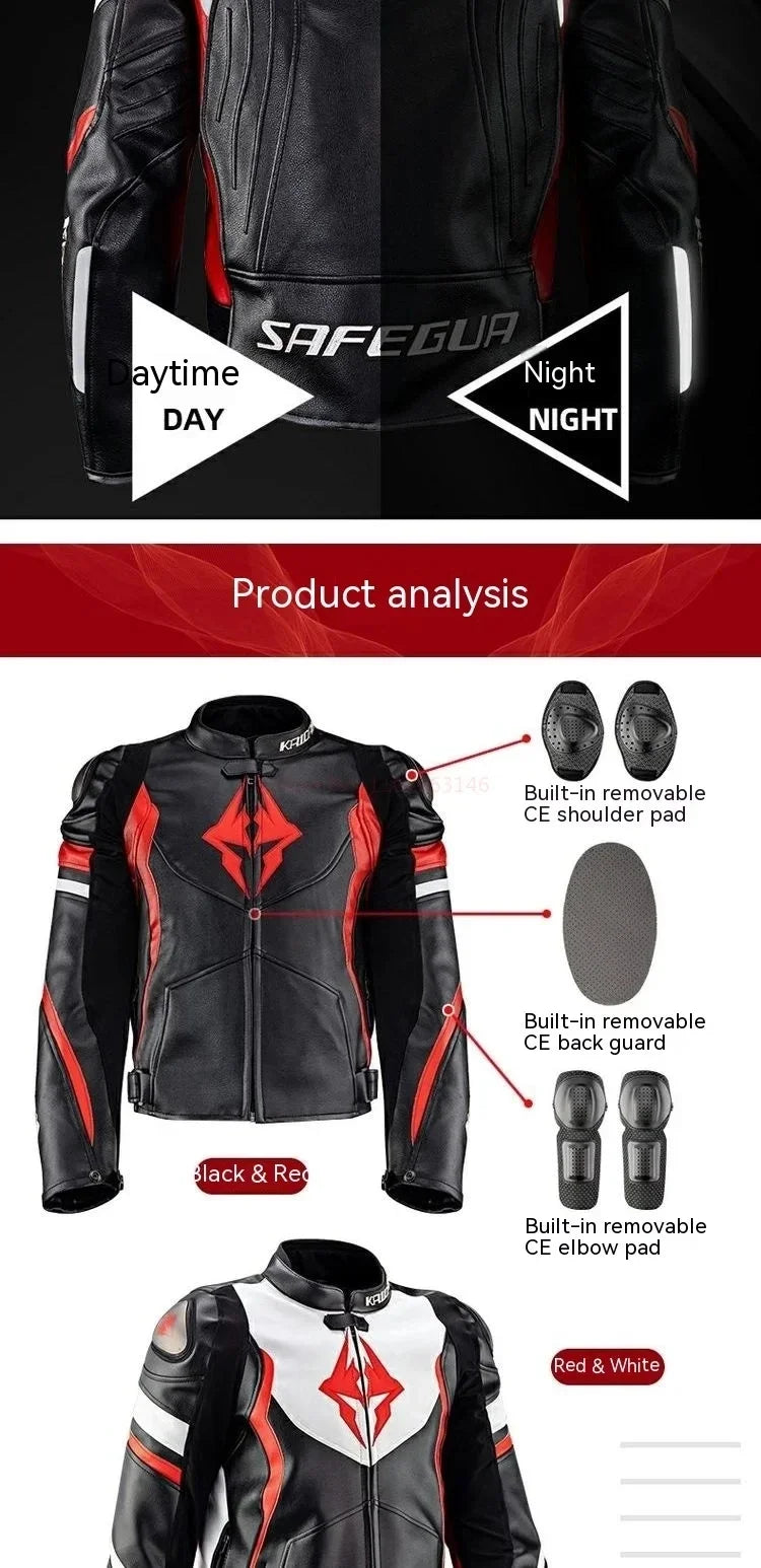 Hendersonshop Motorcycle Jacket Male Waterproof Winter Warm Racing Suit Motorcycle Female