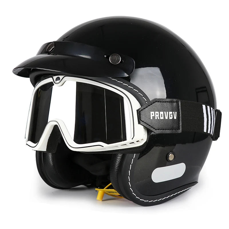 Vintage Half Face Helmet | Breathable - View 24 | Henderson Shop