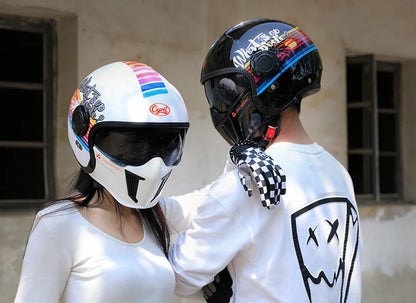 Hendersonshop Full Face Open Face Motorcycle Helmet Motorbike Street Bike Helmets