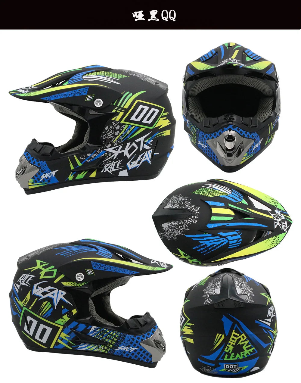 Helmets - 2019 New Flip Up Motorcycle Helmet Children motocross Off Road