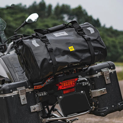 Universal Scooter Back Seat Bag Waterproof Motorcycle Tail Bag Motorbike Travel Cycling Riding Sport Luggage Pack