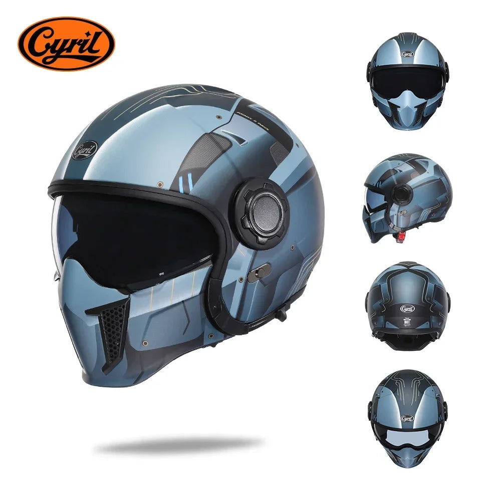 Hendersonshop Full Face Open Face Motorcycle Helmet Motorbike Street Bike Helmets