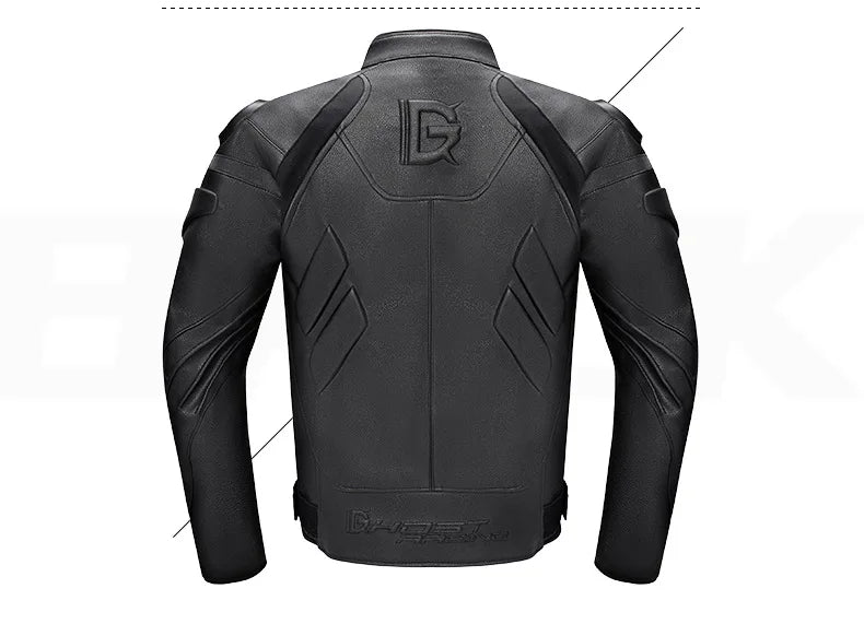 Leather Motorcycle Jacket Men's Chaqueta Moto Waterproof Moto Suit Motorbike ... | Henderson Shop