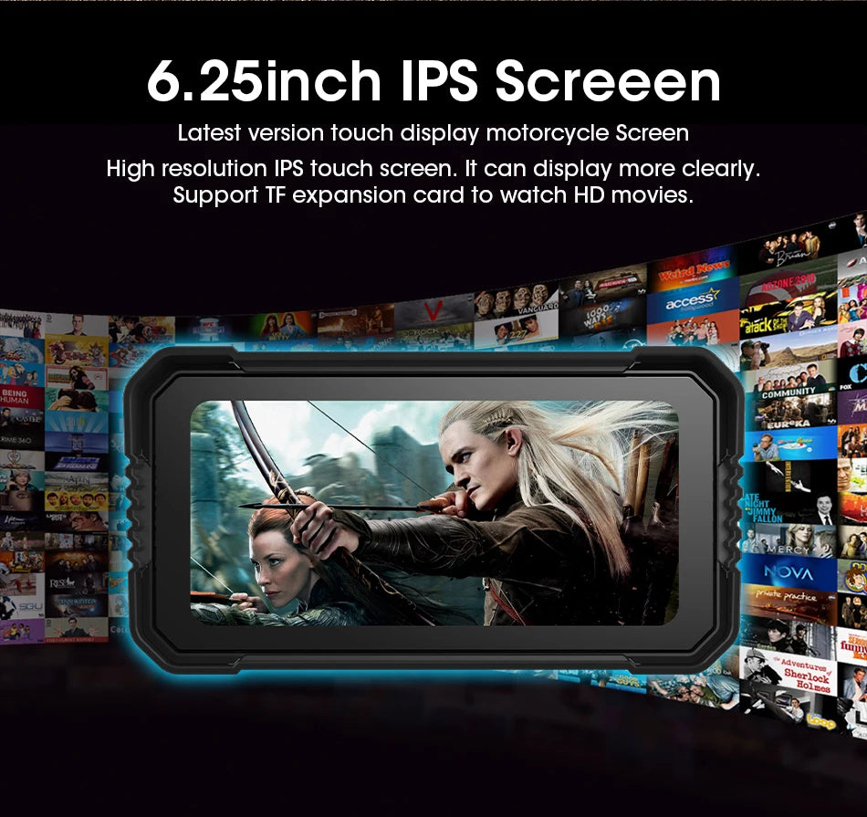 6.25" Motorcycle GPS Navigator | Waterproof & CarPlay - View 13 | Henderson Shop