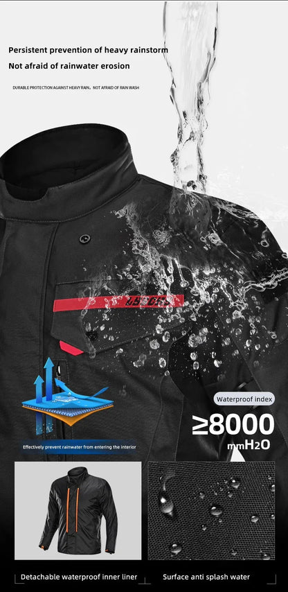 Hendersonshop LYSCHY Motocross Jacket Pants Autumn Winter Waterproof Warm Motorcycle Riding