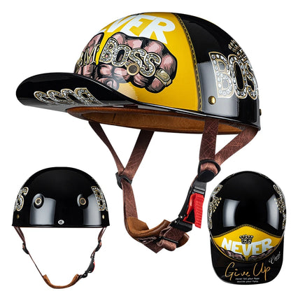 Vintage Half Face Helmet | Breathable & Summer - View 19 | Henderson Shop