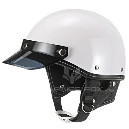 Vintage Half Face Helmet | DOT Certified & Half Face - View 19 | Henderson Shop