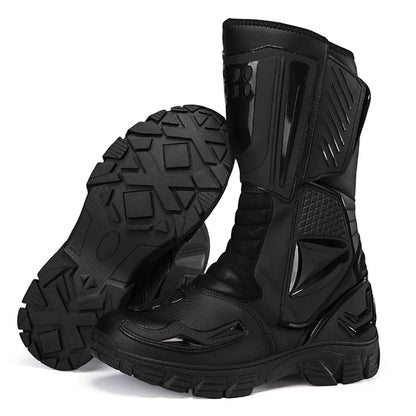Motocross Dirt Bike Boots Off-Road Motorcycle Riding Shoe TPU Protection Ankle Support Anti-Slip Sole Adventure Enduro Boots Men