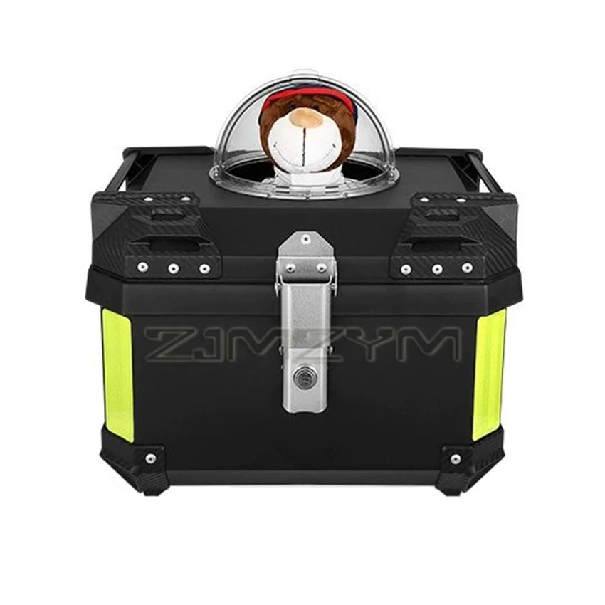 Motorcycle Pet Trunk Breathable Pet Box 36L/ 45L/ 57L Electric Vehicle Tail Box Universal Storage Top Case with Reflective Strip