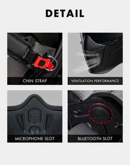 Modular Full Face Helmet | DOT Certified & ECE Certified - View 12 | Henderson Shop