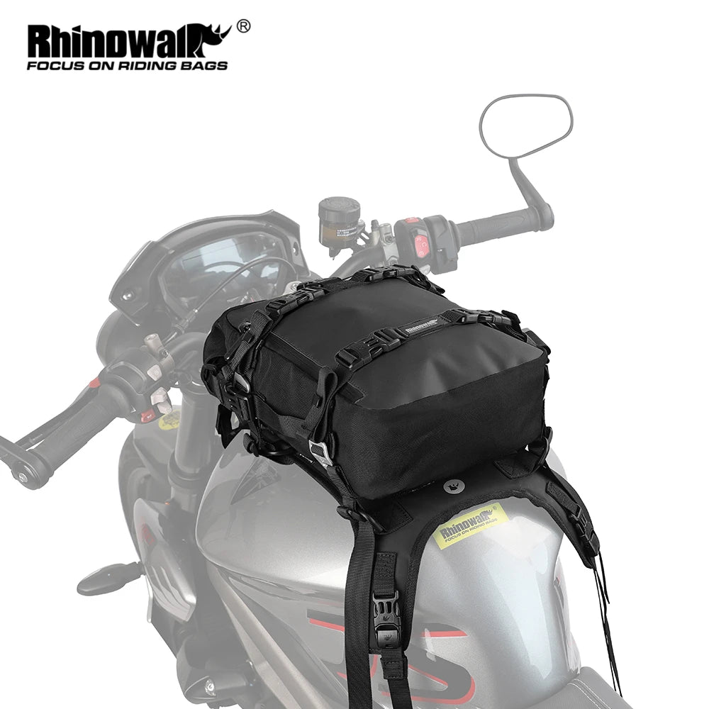 Rhinowalk Tank Bag - main view showing motorcycle tank bag features and details