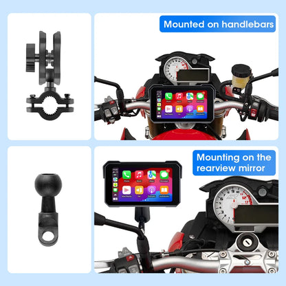 Jansite Motorcycle GPS Navigator | Waterproof & CarPlay - View 6 | Henderson Shop