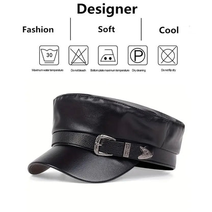 Motorcycle Cap | Leather - View 6 | Henderson Shop