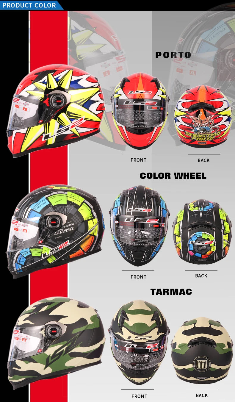 Hendersonshop LS2 Draze Full Face Capacete Masculino For women ls2 FF358