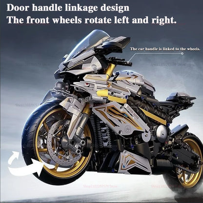 2000PCS+ Tech 1:5 Motorcycle Building Blocks Set for Adult Racing Motorcycle ... | Henderson Shop