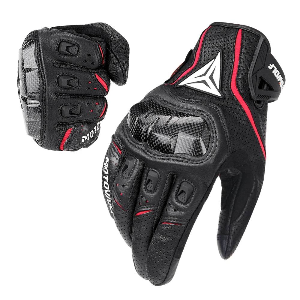 Leather Motorcycle Gloves | Waterproof & Leather - View 7 | Henderson Shop