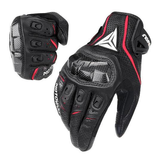 Leather Motorcycle Gloves | Waterproof & Leather - View 7 | Henderson Shop