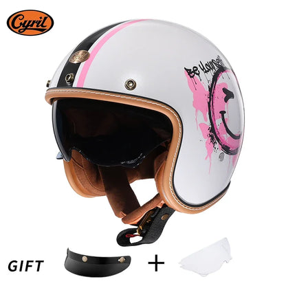 Vintage Half Face Helmet | DOT Certified & ECE Certified - View 26 | Henderson Shop