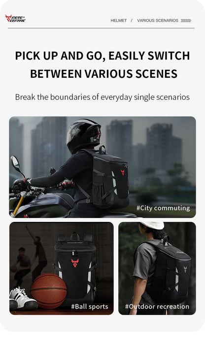 Motorcycle Helmet | Waterproof & Reflective - View 10 | Henderson Shop