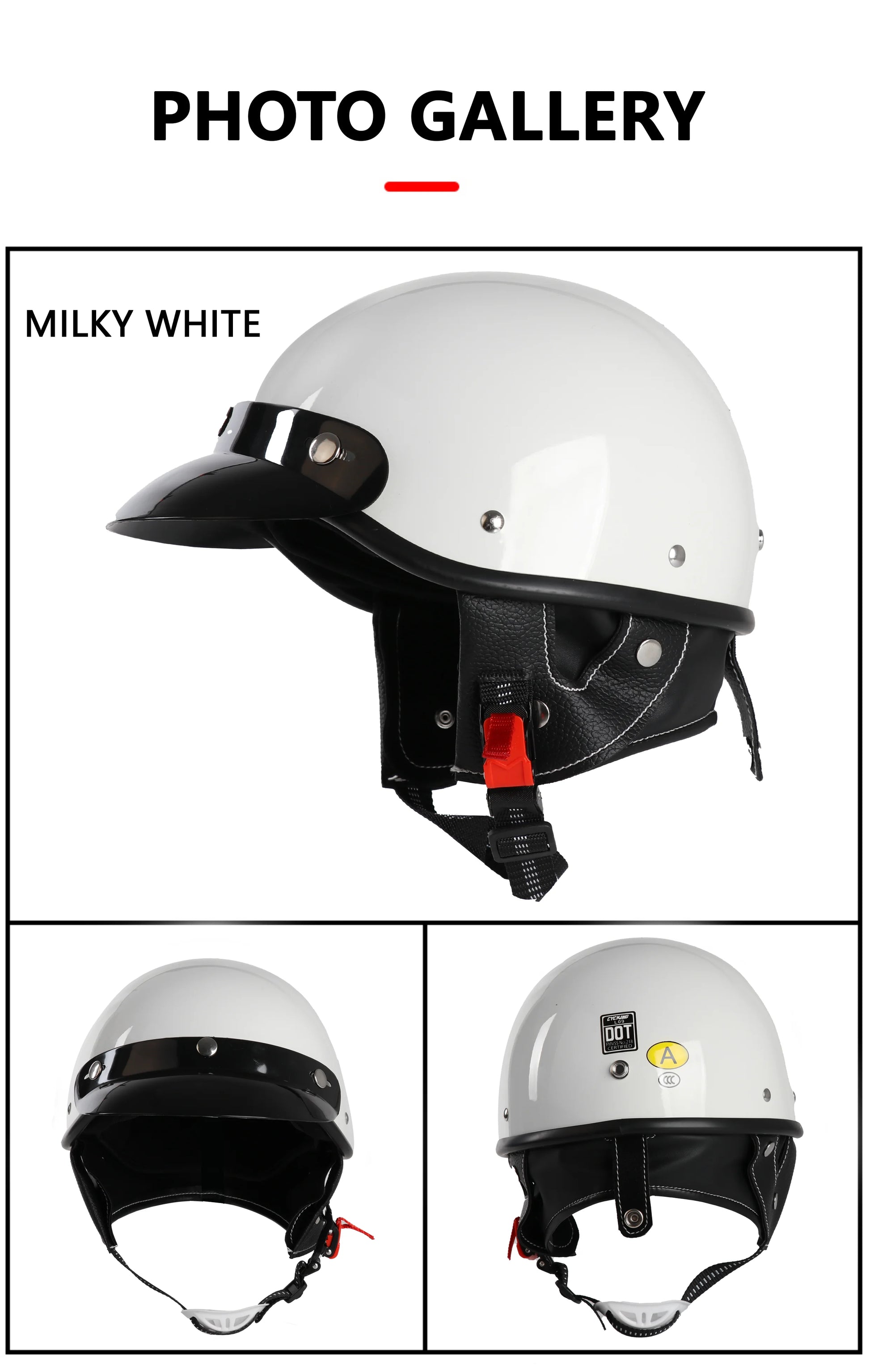 Vintage Half Face Helmet | Bluetooth - View 7 | Henderson Shop