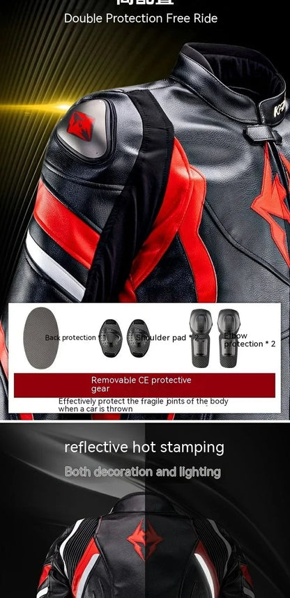 Hendersonshop Motorcycle Jacket Male Waterproof Winter Warm Racing Suit Motorcycle Female