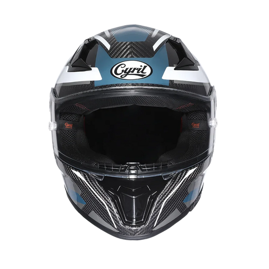 Full Face Motorcycle Helmet, Carbon Fiber Tail Wing Multiple Gear Adjustment, Unisex Helmet DOT ECE Approved
