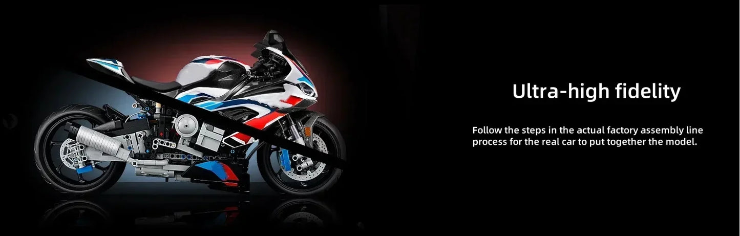 2025 New 1920Pcs 1:5 Motorcycle Building Blocks Toy Set Motorcycle Model Cons... | Henderson Shop