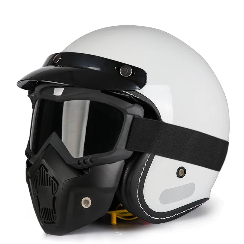 Vintage Half Face Helmet | Breathable - View 13 | Henderson Shop