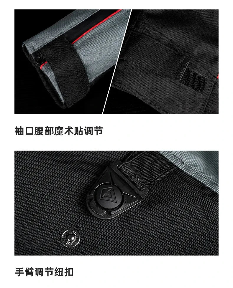 Helmets - Waterproof Men Motorcycle Jackets Windproof Motorcycle Rally Clothes Detachable Warm