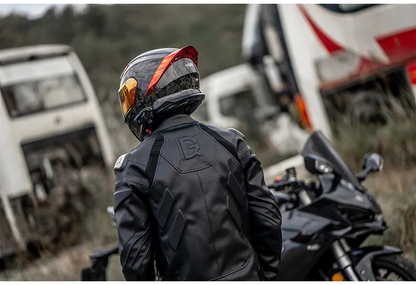 Leather Motorcycle Jacket Men's Chaqueta Moto Waterproof Moto Suit Motorbike ... | Henderson Shop