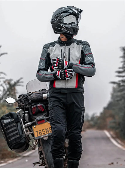 Helmets - Waterproof Men Motorcycle Jackets Windproof Motorcycle Rally Clothes Detachable Warm