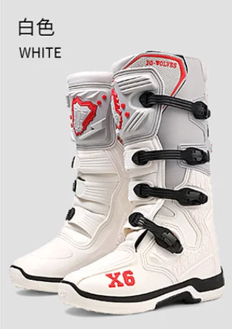 Motorcycle Boot Men Women Riding Mid-Calf Ankle Protective Shoes Moto Motorbike Equipment Racing Long Motorcycle Boots Men