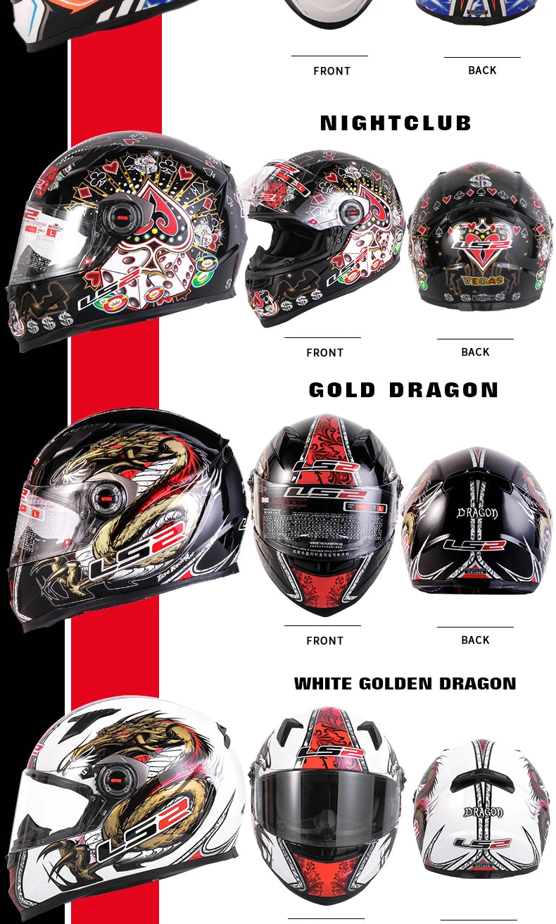 Helmets - LS2 Full Face Capacete Masculino ls2 FF358 Motocross Racing Man