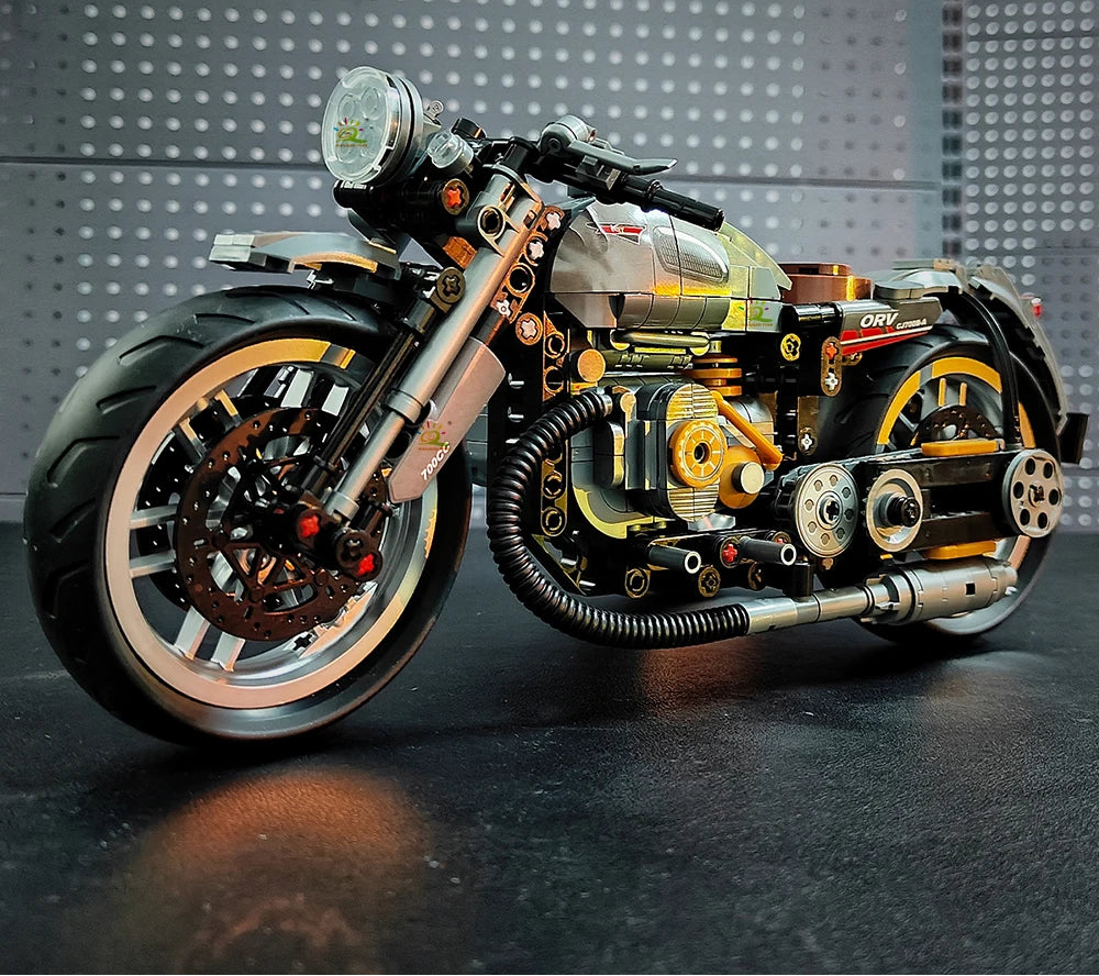 HUIQIBAO 808PCS MOC Technial Motorbike Building Model Blocks City Moto Racer ... | Henderson Shop