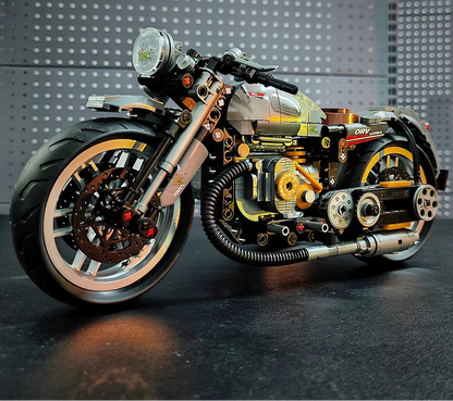 HUIQIBAO 808PCS MOC Technial Motorbike Building Model Blocks City Moto Racer ... | Henderson Shop