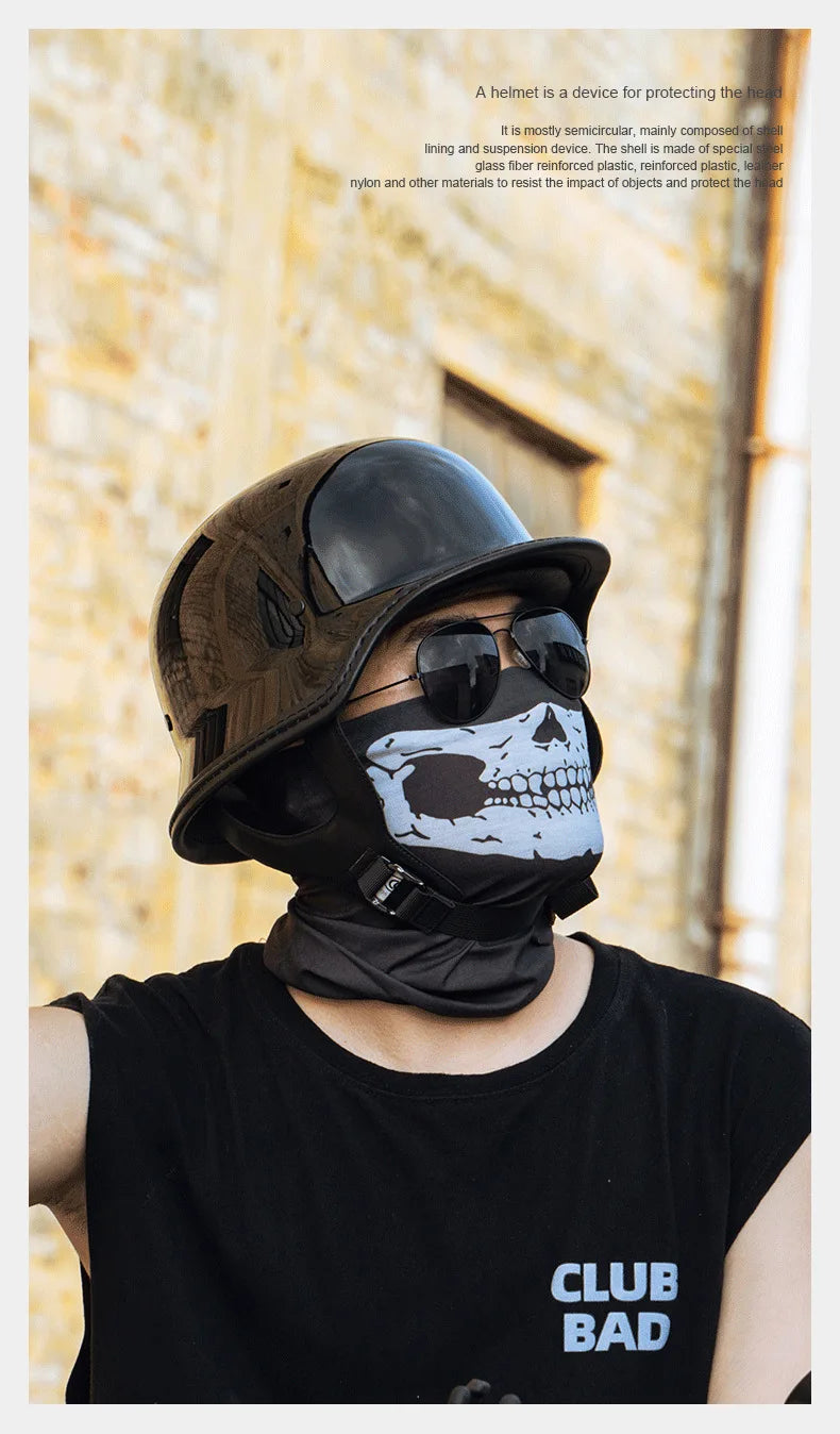 Harley Vintage Half Face Helmet | Summer - View 11 | Henderson Shop