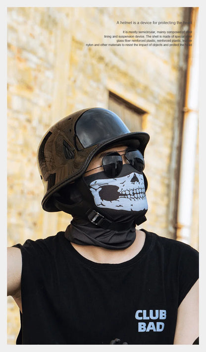 Harley Vintage Half Face Helmet | Summer - View 11 | Henderson Shop