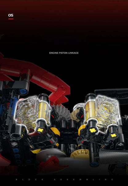 500+pcs 1:8 technology motorcycle block model;highly simulate the original ca... | Henderson Shop