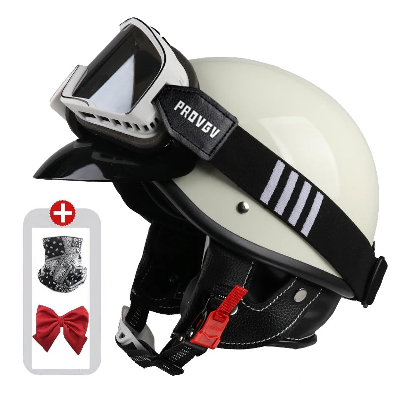 Vintage Half Face Helmet | Bluetooth - View 19 | Henderson Shop