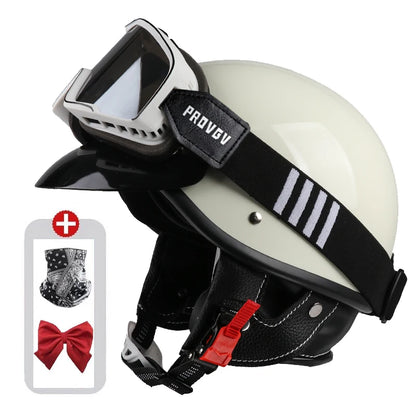 Vintage Half Face Helmet | Bluetooth - View 19 | Henderson Shop