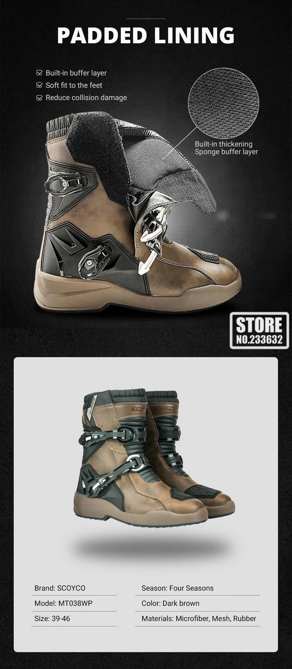 Racing Motorcycle Boots | Waterproof - View 13 | Henderson Shop