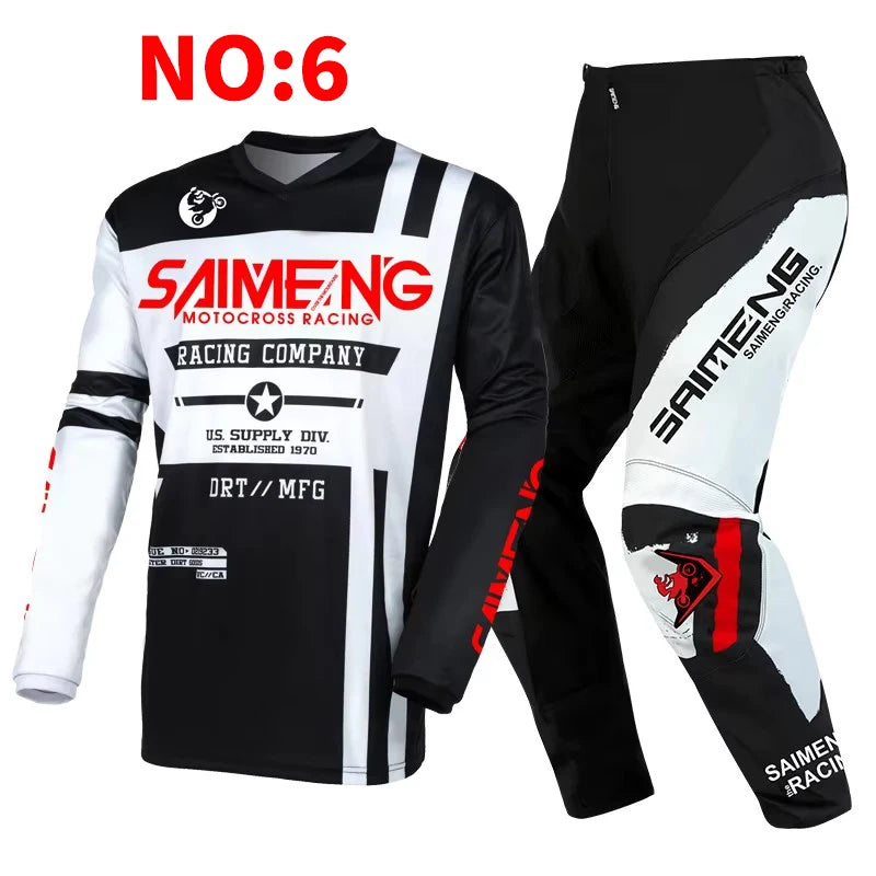 motocross set for child MX Jersey and Pants children Youth MTB DH UTV Enduro MX Gear Set Combo Off Road Racing Suit Dirt Bike