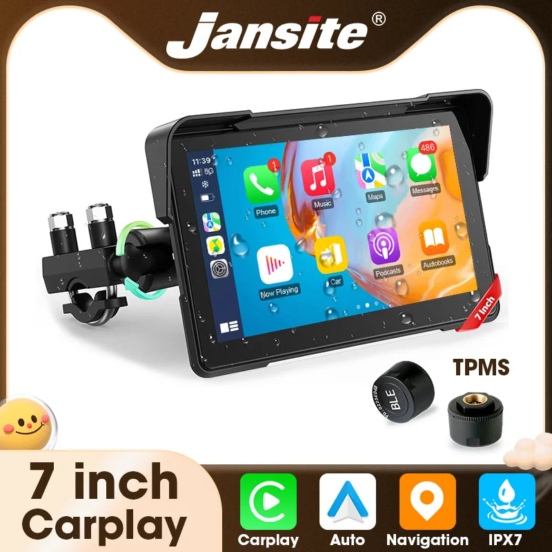 7" Motorcycle GPS Navigator | CarPlay & Android Auto | Henderson Shop