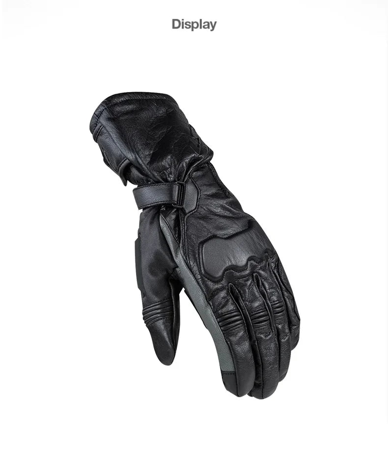 Hendersonshop LS2 MG003 Motorcycle gloves Winter cowhide windproof and waterproof touch