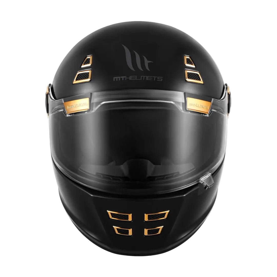 Motorcycle Retro Mt Helmet Spain Jarama Single Visor Dual D-Ring Buckle - View 3 | Henderson Shop