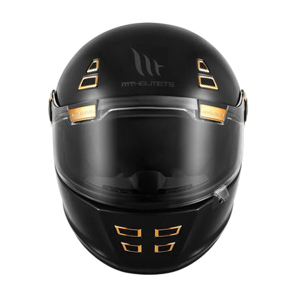 Motorcycle Retro Mt Helmet Spain Jarama Single Visor Dual D-Ring Buckle - View 3 | Henderson Shop