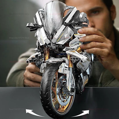 2000PCS+ Tech 1:5 Motorcycle Building Blocks Set for Adult Racing Motorcycle ... | Henderson Shop
